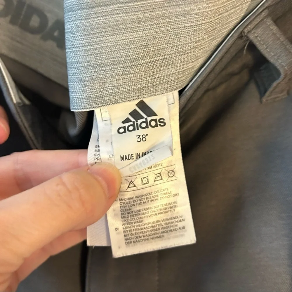 adidas Men's Charcoal Flat Front Shorts